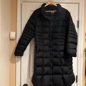 North Face ladies fill length puffer coat